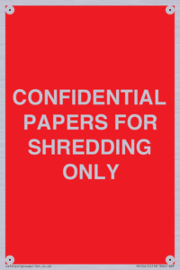 CONFIDENTIAL PAPERS FOR SHREDDING ONLY
